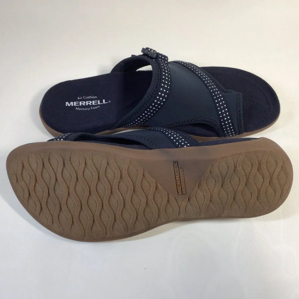 Merrell Sandals Slide Navy Size 8 - New - Picture 6 of 8